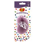 Jelly Belly Car Air Freshener - Island Punch 3D Hanging Freshener. Car Scent Lasts Up To 30 Days, Air Freshener Car, Home or Office. Genuine Jelly Belly Car Air Fresheners for Women, Men and Kids