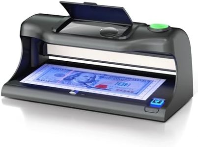 Aneken Counterfeit Bill Detector, Counterfeit Money Detector Machine with 10x Magnifying, Dual UV Light Bill Checker & Money Checker Machine, 6 Detection Modes for IDs, Cards & All Currency