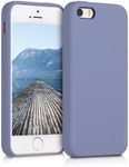 kwmobile Case Compatible with Apple iPhone SE (1.Gen 2016) / iPhone 5 / iPhone 5S Case - TPU Silicone Phone Cover with Soft Finish - Lavender Grey