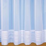 John Aird Sarah - Plain White Net Curtain With 7" Envelope Hem Base - Sold In Set Sizes (1.5 Metres Width, Drop: 36" (91cm))