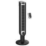 Lasko 2511C 36” Oscillating Tower Fan with Remote Control, Space Saving, for Indoor, Bedroom and Home Office, Black