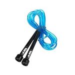 JLL® Skipping Rope 3m /10ft ADJUSTABLE Fitness Speed Rope Jump Boxing Exercise Gym Jumping Workout (Blue)