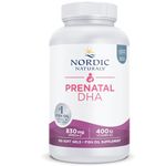 Nordic Naturals, Prenatal DHA, 830mg Omega-3 with EPA and DHA, Highly Dosed, Flavourless, 180 Softgels, Lab-Tested, Soy Free, Gluten Free, Non-GMO