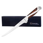 Hammer Stahl 7-Inch Fillet Knife - German High Carbon Steel - Curved Flexible Blade for Boning, Filleting, and Trimming - Ergonomic Quad-Tang Handle