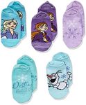 Disney Frozen Girls 5 Pack No Show 