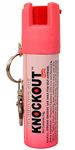 KNOCKOUT Self Defence Pepper Spray with Keychain for Women Safety Small Pocket Size Pack of 1 Protection Range 10 feet