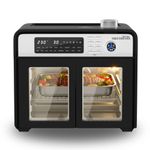 STARLYF Double Door Oven 28L Air Fryer | 18 Cooking Programs, 1700W Convection, Grill, Rotisserie & Dehydrator | LCD Display, Dual Door Design, Multifunction Countertop Oven