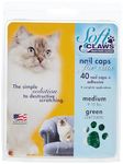 Feline Soft Claws Cat Nail Caps Take-Home Kit, Medium, Green