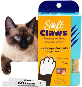 Soft Claws Cat Nail Caps Take-Home Kit, Large, Clear