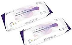 52x Omnitex Incontinence Cleansing Wash Cloths with Barrier Cream - Microwaveable | Rinse-Free All in One Continence Care Cleansing Wipes | Cleans Nourish Protect | With Aloe Vera, Vitamins | 2x 26pk