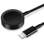 USB C Watch Charger 5FT [MFi Certified] Magnetic Fast Charging Cable Compatible with Apple Watch Series 9/8/7/6/5/4/3/2/1/SE/Ultra, Upgraded Wireless iWatch Charger-1.5M, Black