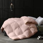 Razzai 500 GSM Winter Comforter Premium Collection Quilted Comforter (60" x 90" Inches/152cm x 228cm) - Single Bed Comforter|Peach