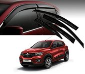 TRENDWALA Car Side Door Visor Rain Guard Compatible with Kwid Set of 4