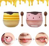 2PCS Bee Lip Balm Honey Pot, Honey 