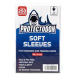 Protectodon Soft Trading Card Sleeves 50-Micron Ultra Clear Penny Sleeves for TCGs, Sports Cards (1000 Pack)