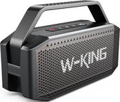 W-KING Bluetooth Speaker, 80W PEAK IPX6 Waterproof Loud Portable Bluetooth Speaker Wireless with 2 Full-Range Drivers/Rich Bass,2 Pairing/30H/U-Disk/TF Card/AUX/EQ, Party Boombox Outdoor Large Speaker