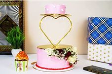 Star Home Decor Metal Cake Heart Tier Cake Spacer Separator Stands Heart Shape (Pack of 1)