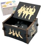 TheBeatles Let It Be Wind Up Music Box, Vintage Engraved Wood Mechanism Musical Gifts for Birthday Valentine's Day Christmas Thanksgiving