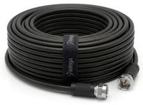 100' RG6 Coax Cable - Digital Shielded TV Antenna Wire with Sealed Connectors - Compatible with Satellite TV, Cable Modem, Rogers, Bell, Shaw - Indoor/Outdoor Waterproof RG-6 Cable