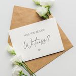 Will you be our Witness card - Witness Proposal Card (Witness)