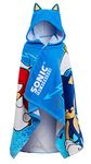 Sonic The Hedgehog Kids Hooded Towel 100% Cotton Absorbant Toweling Kids Poncho Beachtowel Bath Towel Childrens Swimming Wrap Fast Dry