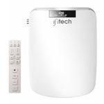 IFITech Smart Electric Bidet Toilet Seat with Remote Control, Heated Toilet Seat, Adjustable Warm Water, Air Dryer, Rear Feminine and Oscillating Washing, Night Light, Soft Close Lid, LED Display