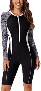 FEOYA - Women Surfing Swimsuits One Piece Swimming Costume Athletic Swimwear Modest Snorkeling Suit Ladies Sports Swimsuit