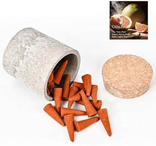 Aiimuzeum® Natural Arc Yuzu Cone Incense 30 PCS- Handmade Excellence, Long Burning Perfect for Relaxation and Meditation,Aromatic Rooms,Air Purifier Home and House Decor (Citrus Arc Yuzu)