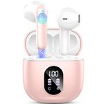 Wireless Earbuds, Bluetooth 5.3 Headphones 2024 Wireless Headphones in Ear with ENC Mic, Bluetooth Earphones Noise Cancelling Ear buds with 50H Hifi Stereo, IP7 Waterproof Headset, USB-C, LED Display