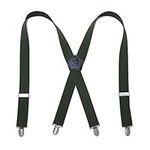 KANGDAI Men Braces Strong Metal Clips 4 X Back Durable Elastic Adjustable Suspenders Heavy Duty Mens Braces