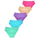 Fitplus Girls' Cotton Panties (Pack of 5) (PANTYPRLT5PCS85_Multicolor_85 Cms)