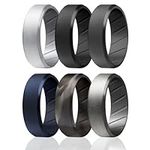 ROQ Silicone Wedding Rings for Men 