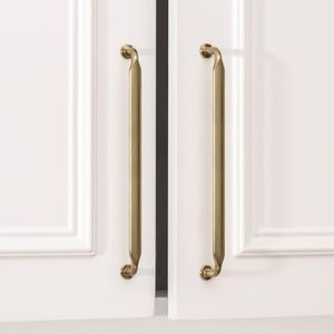Goldenwarm 30 Pack 10 Inch Champagne Bronze Cabinet Pulls Kitchen Cabinet Handles Solid Zinc Alloy Pulls for Cupboard, Bathroom, Drawer & Dresser
