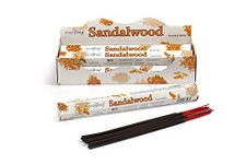 STAMFORD INC. 37107 Sandalwood Incense Sticks, 20 Sticks x 6 Packs