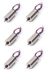 Invento 6pcs 3.7V Micro Coreless motor 8.5x20mm 8520 High Speed 39000 RPM Motor Tiny Toy Drones