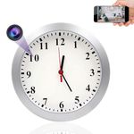 Hidden Camera, WiFi Wall Clock Spy Camera HD 1080P Clock Camera Wireless Security Surveillance Camera Motion Detection and Video Recoder, Nanny Cam for Home/Apartment/Office