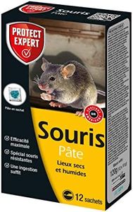 PROTECT EXPERT SOURIPAT120 Anti Souris | 12 Pates |Lieux Secs & Humides| 120g | Spécial Souris Résistantes | Efficacité Maximale | Une Ingestion Suffit, Fabriqué en France