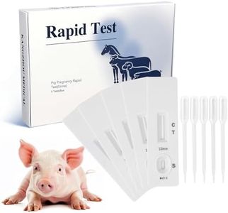 Pig Pregnancy Test Strips for Early Detection in Sows, Accurate & Easy-to-Use 5- Pack Urine Test Kit, Farm Veterinary Supplies with Fast 10 Min Results