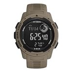 AVTREK Waterproof Digital Watch, Outdoor Sports Watch, Military Army Watch with Pedometer, Altimeter, Compass - Perfect for Men, Women, and Teenagers (brown)