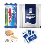 NEWRISE Nova Dairy Creamer 200 Sachet With Uttam White Sugar 200 Sachet And Accessories