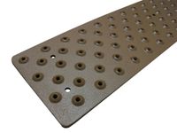 Handi-Treads Non Slip Aluminum Stair Tread, Powder Coated Brown, 3.75" x 30" with Color Matching Wood Screws, Each (NST633730BRB)