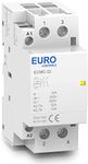 EuroControls Euro Modular Power Contactor ECMC Series - Volts 230 AC - Copper coil heavy duty - Low switching noise - Din mounting compact size - fits in MCB Distribution box (32A 2NO 2Pole 230v)