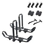 GPT RACK Universal 3-in-1 Foldable Adjustable Kayak Canoe SUP Bracket Roof Frame for Kayak, Canoe, Surfboard, Roof Mounting on SUVs, Cars and Trucks