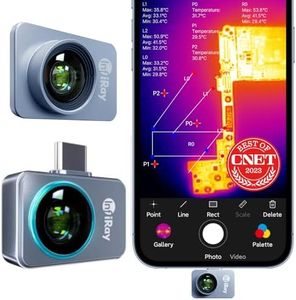 InfiRay P2 Pro Thermal Camera for Android, with Magnetic Macro Lens, 256x192 IR High Resolution, -4°F to 1112°F Temp Range, Support Android 9.0 and Above, Works for Smartphones and Tablets