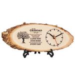 PRSTENLY Grandad Gifts for Birthday Christmas Grandad Gifts for Men Wooden Clock Gifts Ideas for Grandad Fathers Day, Grandad Gifts from Grandchildren, Retirement for Grandad Present