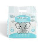 Nappico Ultra Soft Organic Bamboo Diapers | Newborn Size (Up to 4 kg) | Super Dry | Quick Absorption | Wetness Indicator | Leak-Proof | Rash-Free | Unisex | 25 Count | Pack of 1