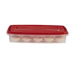 Rubbermaid Specialty Egg Keeper Food Storage Container , Red