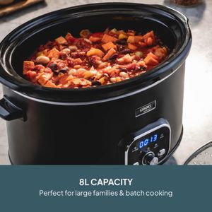 Cooks Professional 8L Slow Cooker – Black
