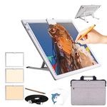 iVAOOZE Tracing A3 Light Box Pad for Artists Drawing Diamond Painting Sketching Animation (A3 Rechargeable(white) with bag)