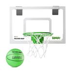 SKLZ Pro Mini Hoop Midnight Basketball Hoop, Glow In The Dark + Kids Basketball Hoop, White/Green, 18 Inch x 12 Inch